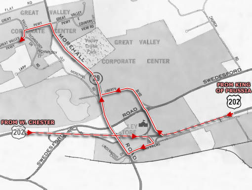 Map and directions to Alpha